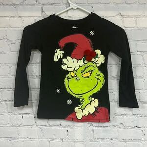 Grinch long sleeve tee size 4-5 T